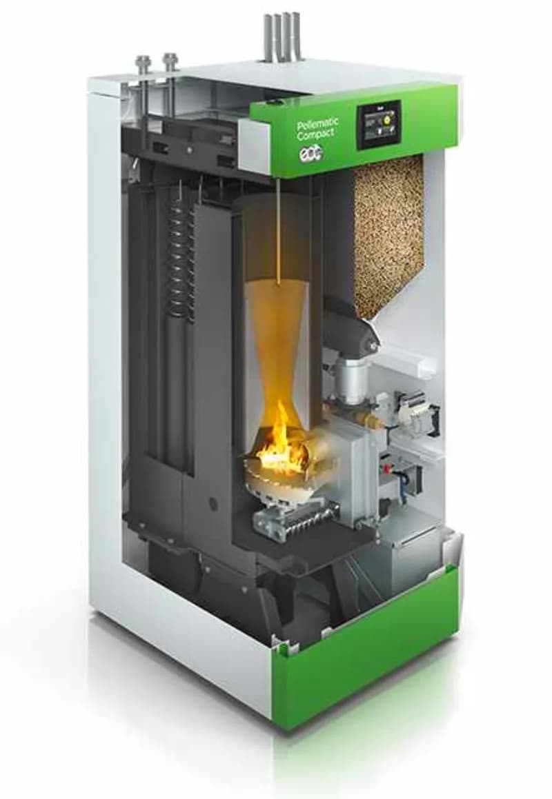 Instalación de calderas y quemadores de pellets